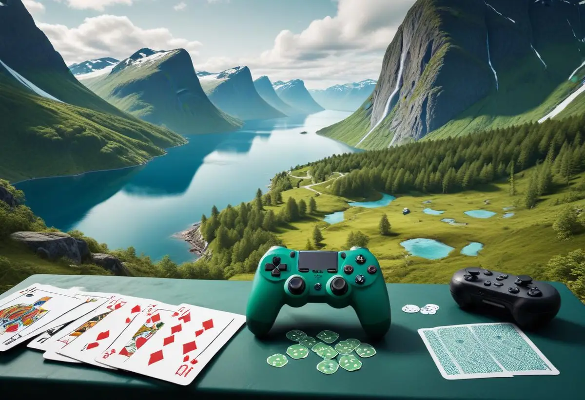 Spännande spel i Norge illustration